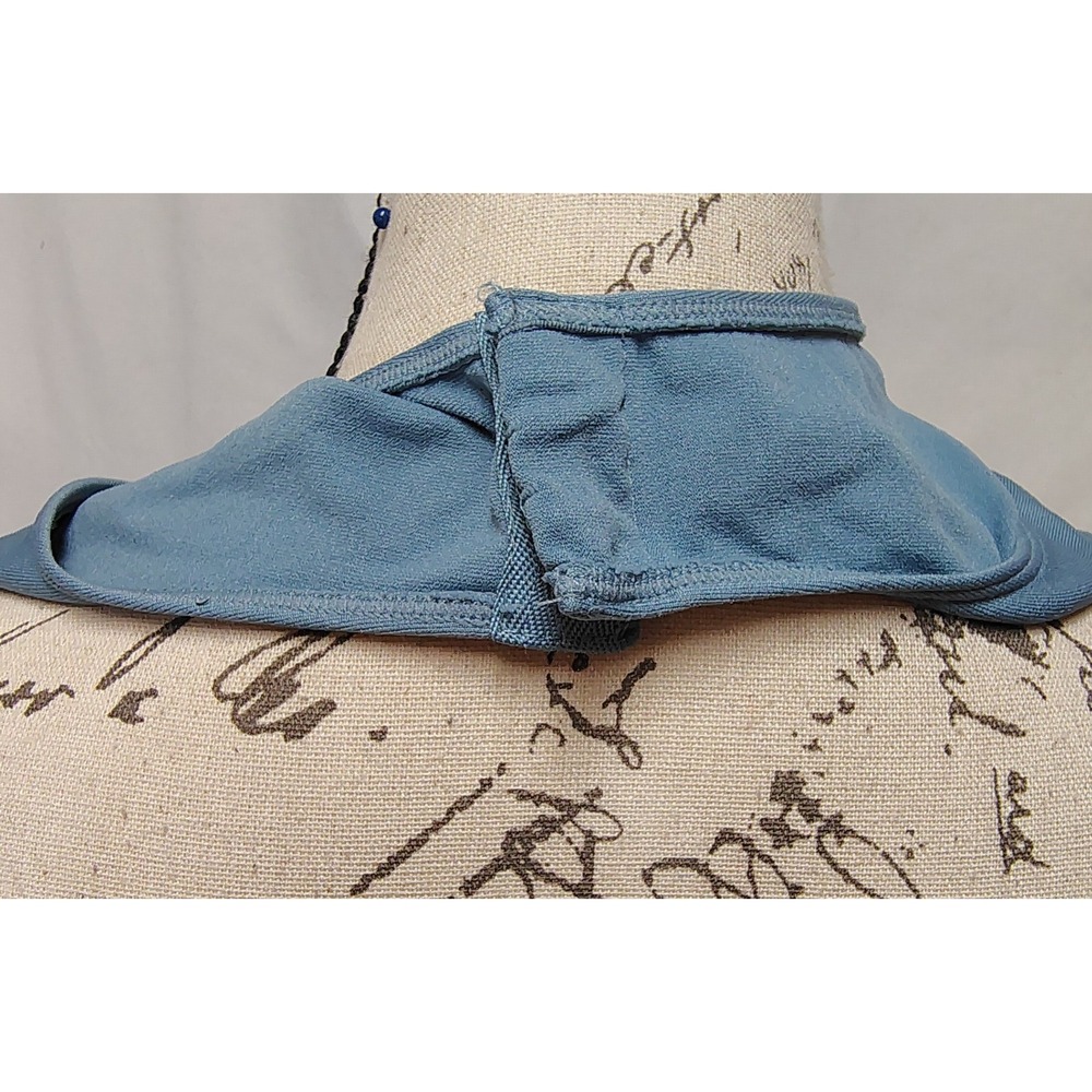 Arctic Blue Square Neck Bodysuit Small Seemless Sleeveless Balletcore Minimalist - Picture 6 of 7